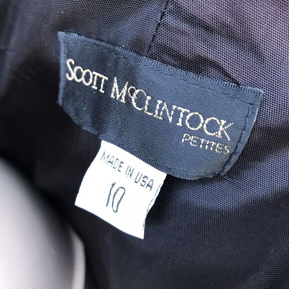 Jessica Scott McClintock Formal Long Black Gown White Lace Size 8 10 Vtg 80s 90s - Picture 6 of 8